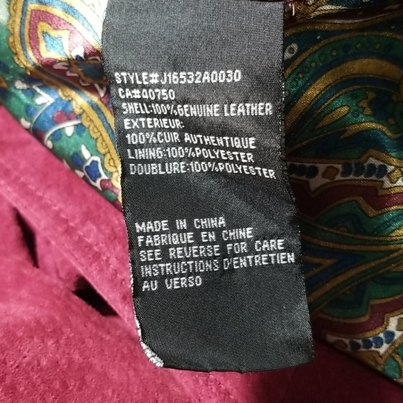 Guillaume Women's Suede Coat Size 1X Hip Length Red - Picture 6 of 7